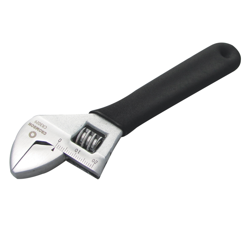 Chrome plated cushion grip adjustable wrenches