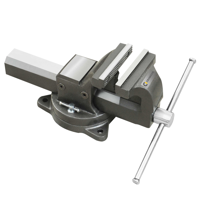 Forged steel vises with swivel-base